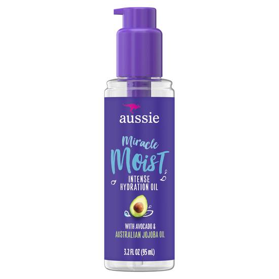 Aussie Miracle Moist Intense Hydration Oil with Jojoba Oil (3.2 oz)