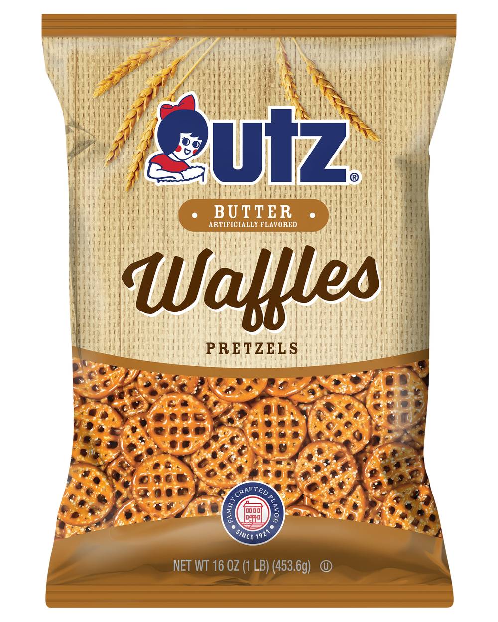 Utz Waffles Butter Pretzels (16 oz)