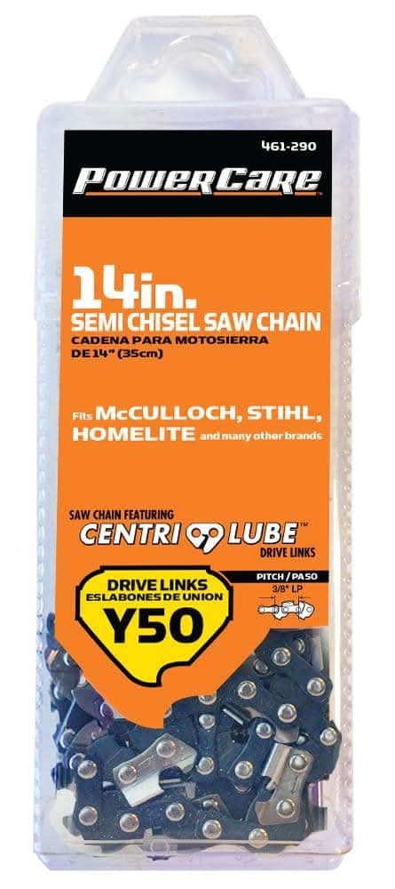 Powercare Y50 14 In. Semi Chisel Chainsaw Chain