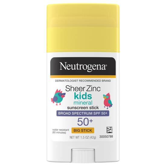 Neutrogena Sheer Zinc Kids Mineral Spf 50+ Sunscreen Stick (1.5 oz)