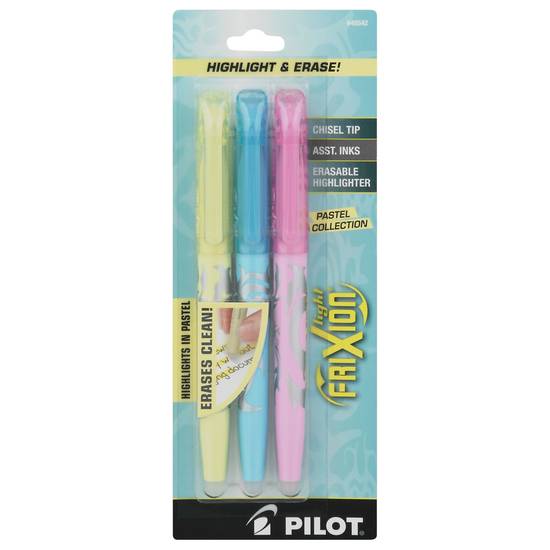 Pilot Frixion Pastel Erasable Highlighters
