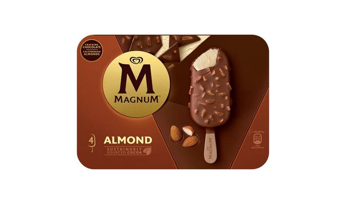 Magnum Almond Ice Cream Sticks 4 x 100 ml