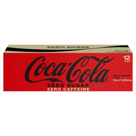 Coca-Cola Zero Caffeine-Free Fridge pack Cans (12 pack, 1 fl oz)