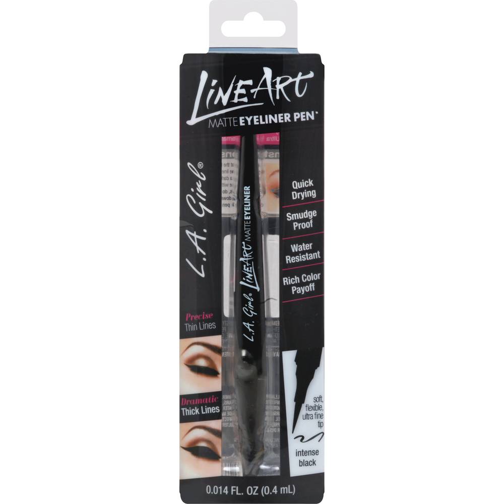 L.a. Girl Matte Intense Black Gle712 Eyeliner Pen