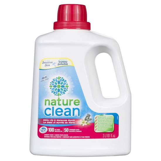 Nature Clean White Lily & Moroccan Myrrh Laundry Liquid (3 L)