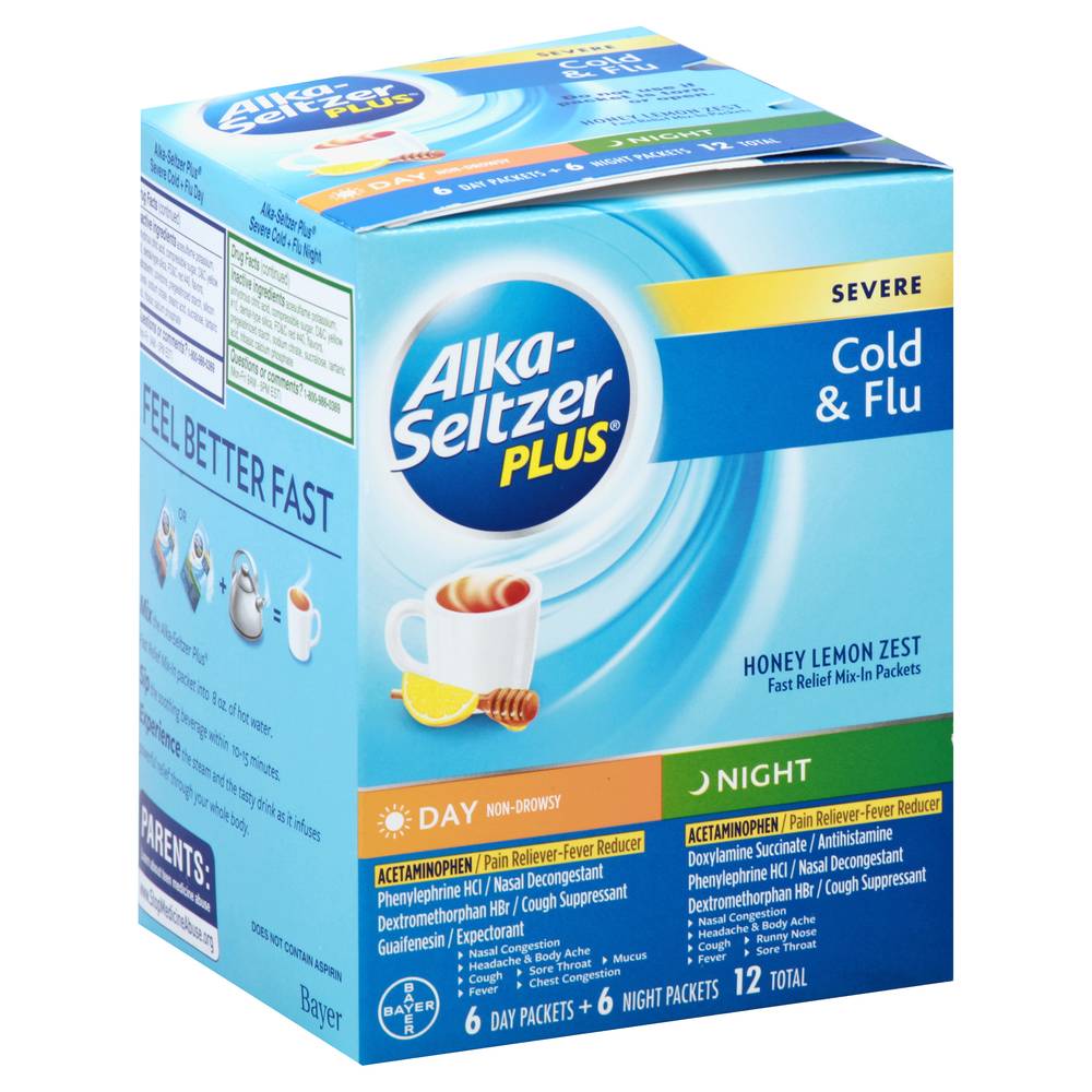 Alka-Seltzer Plus Day & Night Severe Cold & Flu Relief (6.4 oz)