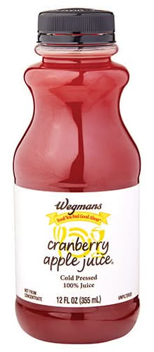 Wegmans Cold Pressed 100% Juice, Cranberry Apple