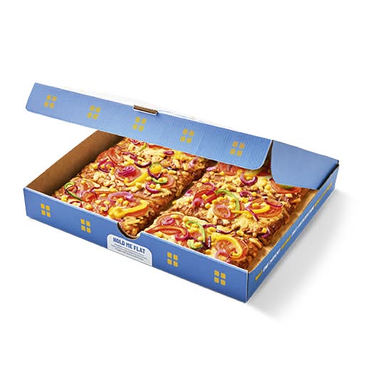 6 Slice Veggie Feast Pizza Box