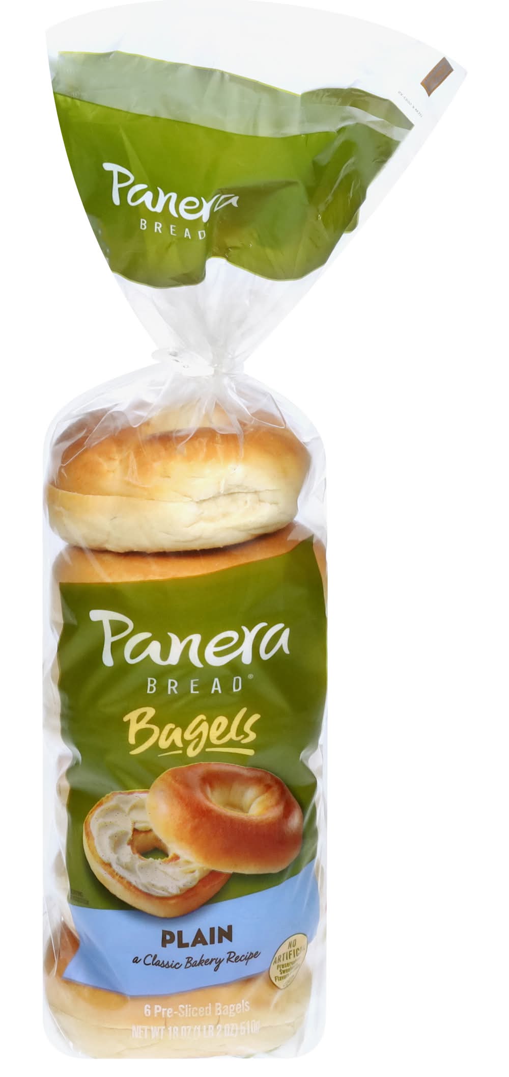 Panera Bread Plain Pre Sliced Bagels (18 oz, 6 ct)
