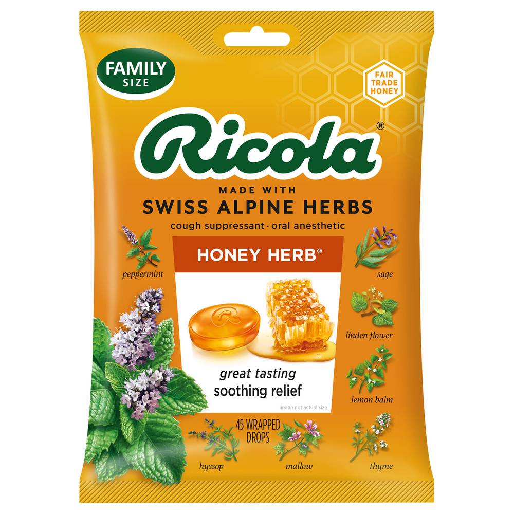 Ricola Honey-Herb Cough Suppressant