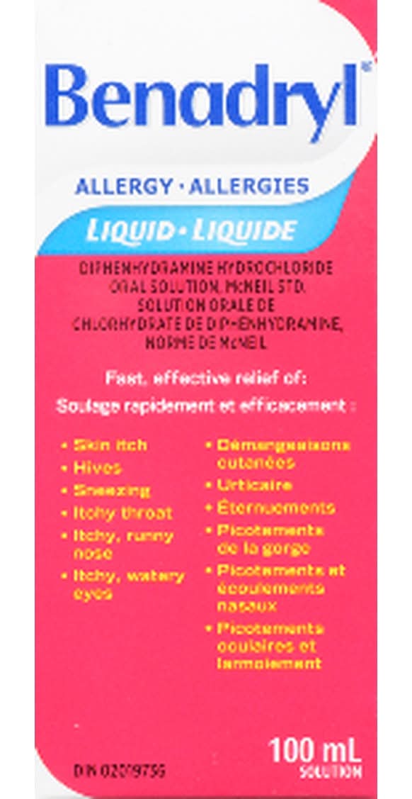 Benadryl Liquid Elixir, (1 ml)
