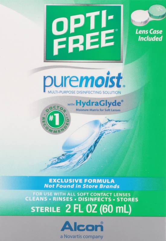 Opti-Free Puremoist Multi Purpose With Hydraglyde Disinfection Solution