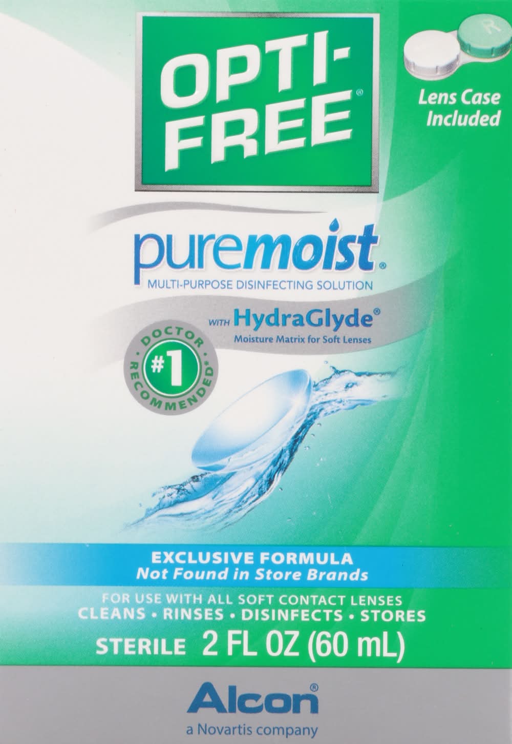 Opti-Free Puremoist Multi Purpose Hydraglyde Disinfection Solution (2 fl oz)
