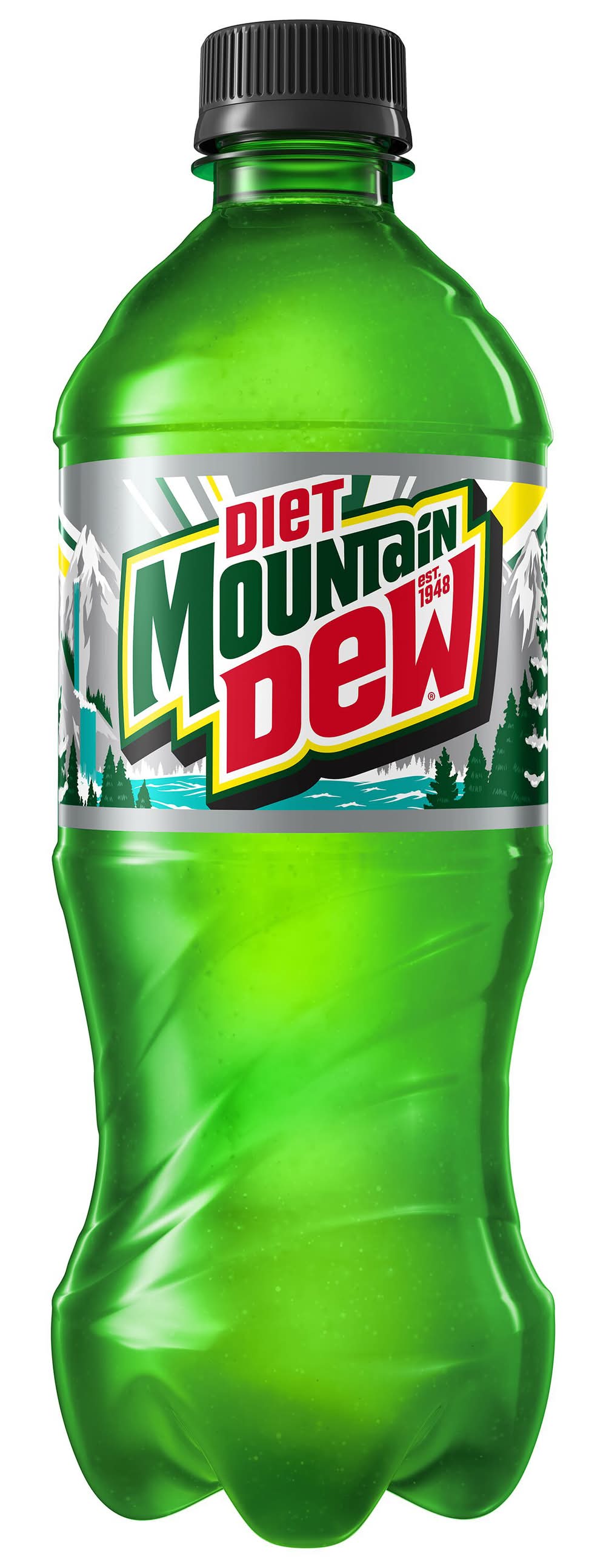 Mountain Dew Diet Soda Soft Drink, Citrus (20 fl oz)
