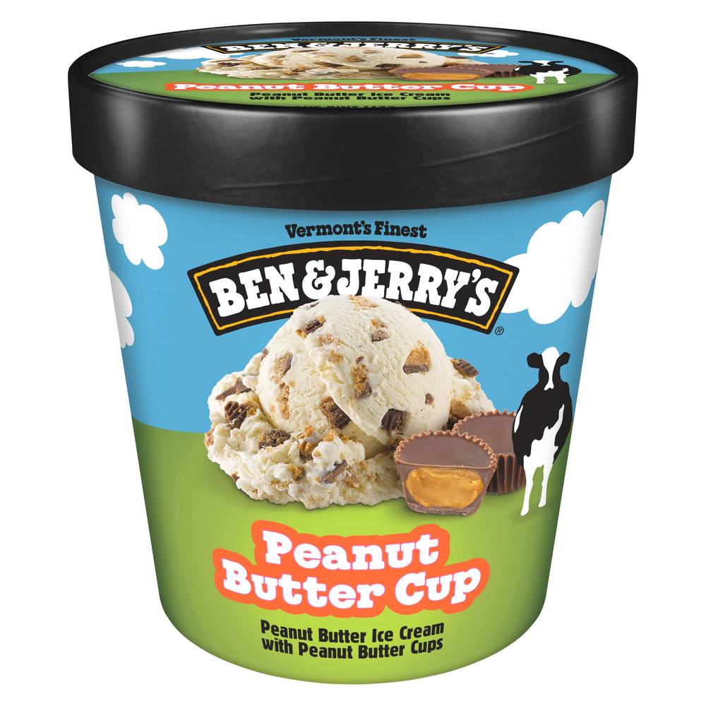 Ben & Jerry'S Non-Gmo Ice Cream Pint, Peanut Butter Cup , 16 Oz