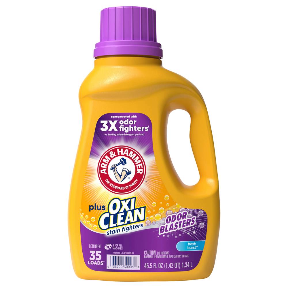 Arm & Hammer Liquid Laundry Plus Oxiclean Odor Blasters Fresh Burst 35 Loads