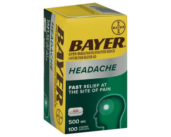 Bayer · Headache Fast Relief Coated Caplets (100 caplets)
