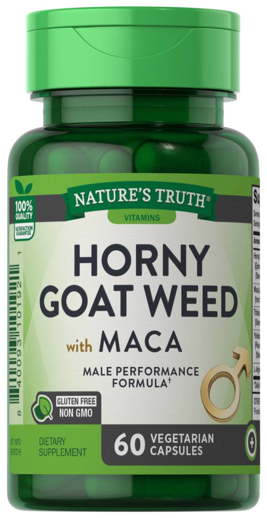 Nature's Truth Horny Goat Weed Capsules with MACA (60 ct)