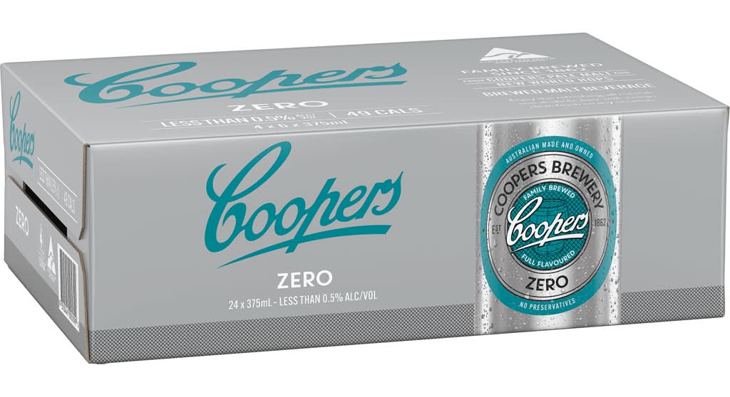Coopers Zero Cans 24x375ml