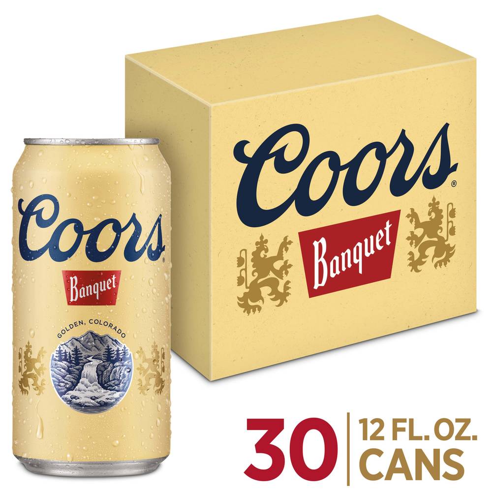 Coors Banquet Lager Beer (30 x 12 fl oz)