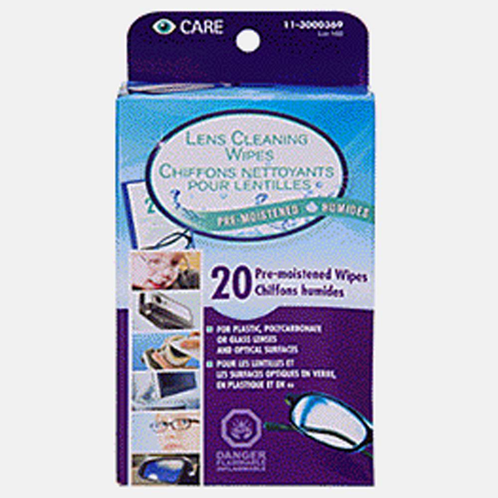 Lens Cleaning Wipes, 20 Pack