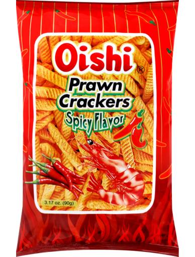 Oishi Prawn Crackers Spicy Flavour 90g