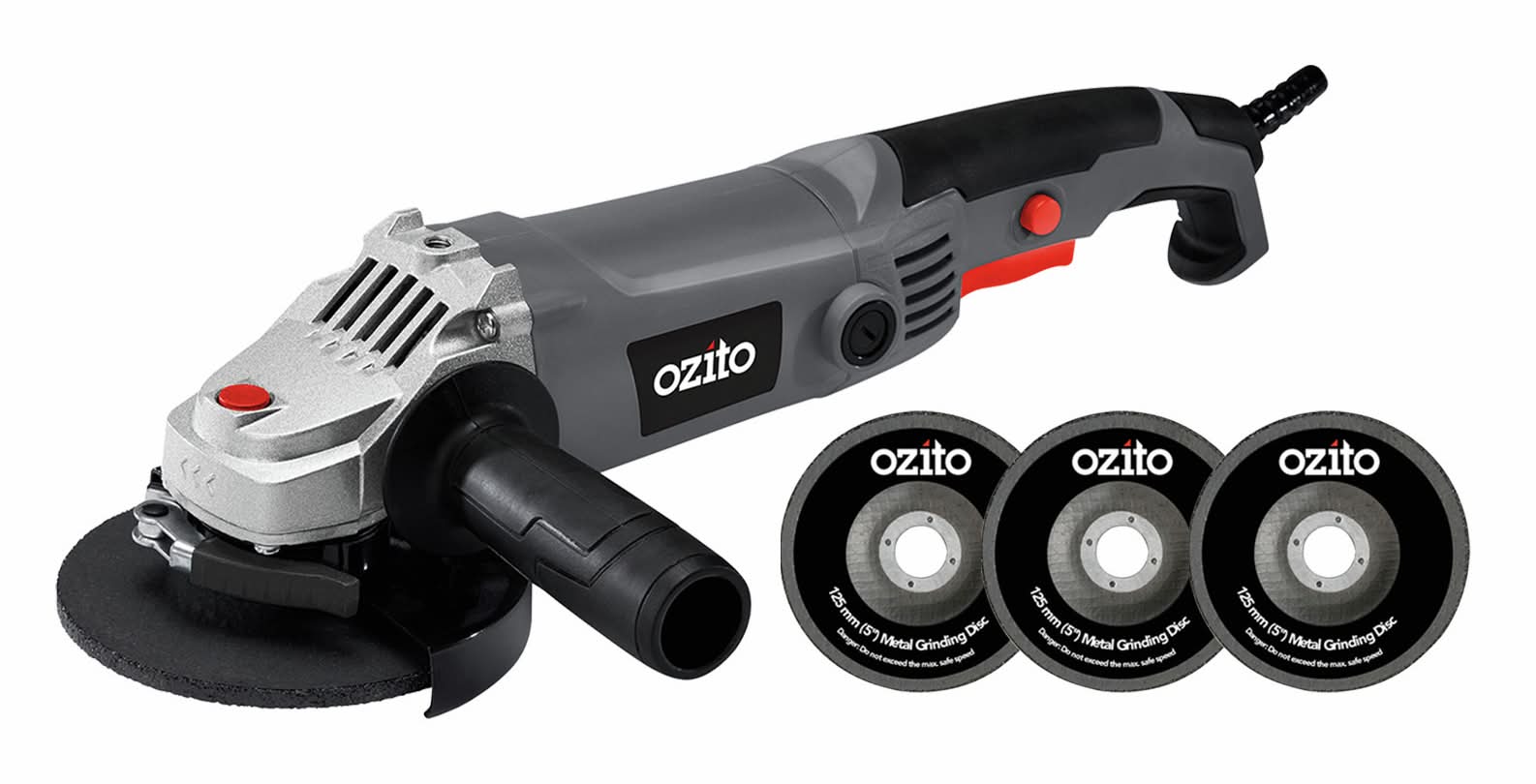 Ozito 125mm 5" Angle Grinder Kit