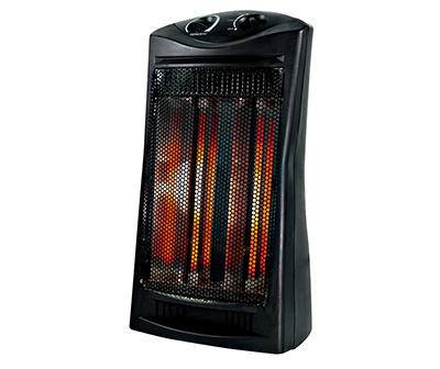 Quartz Radiant Tower Heater, Black