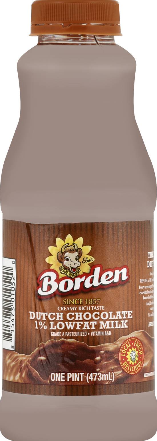 Borden Dutch 1% Lowfat Chocolate Milk (1 pint)