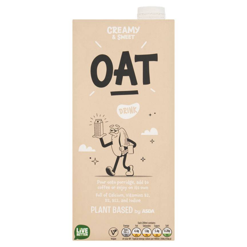 Asda Plant Based Oat Drink (1 L)