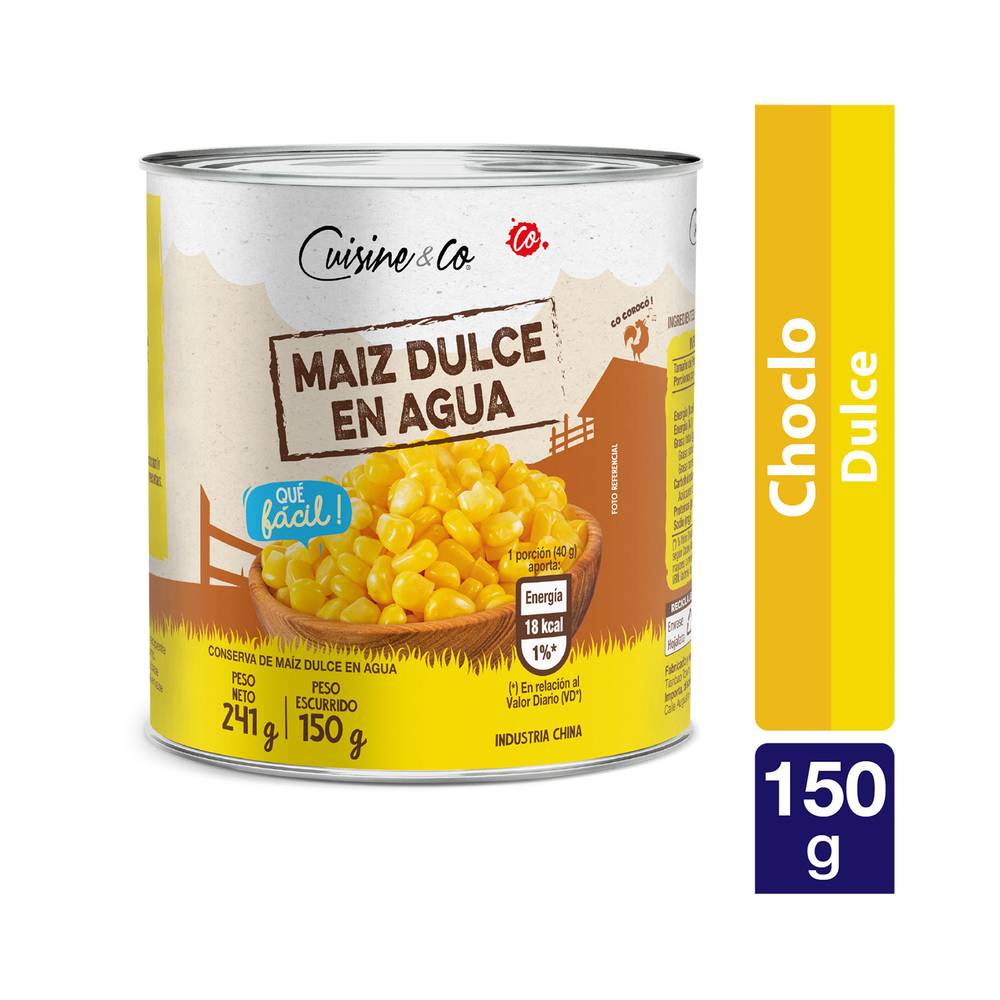 Cuisine & co choclo dulce (lata 140 g)