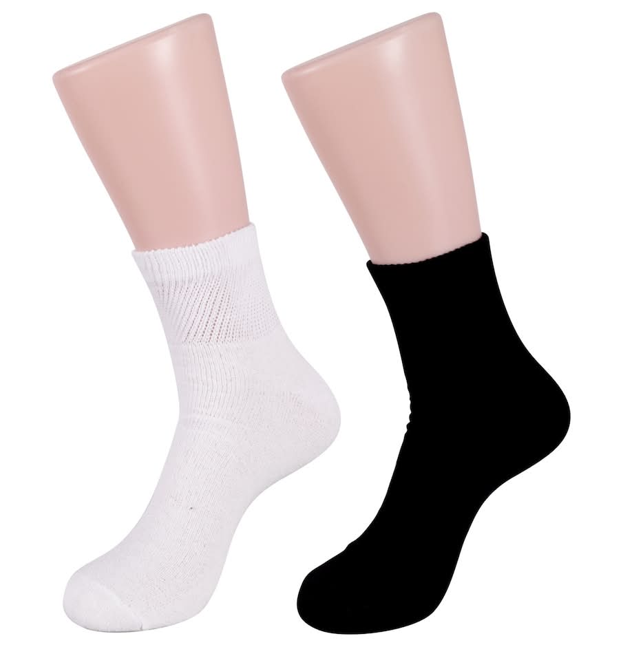 Men's Diabetic Comfort Quarter Socks