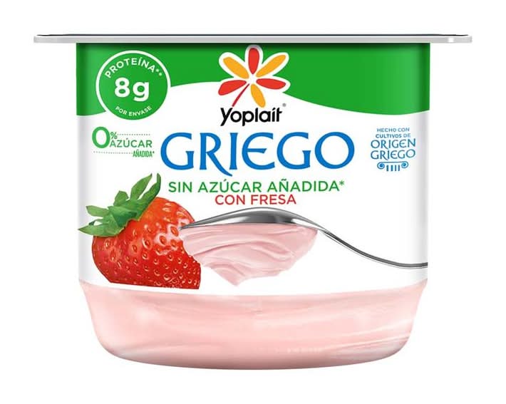 Yoplait · Yoghurt griego sin azúcar, fresa (145 g)