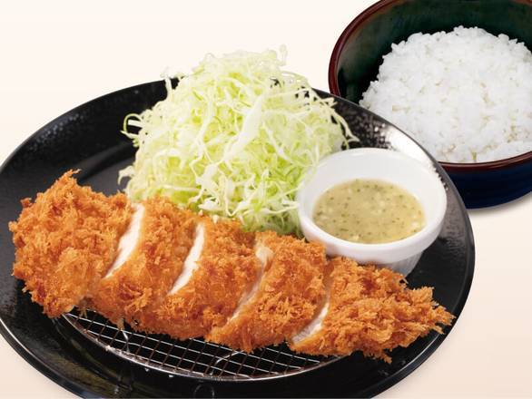 肉厚チキンムネかつ定食