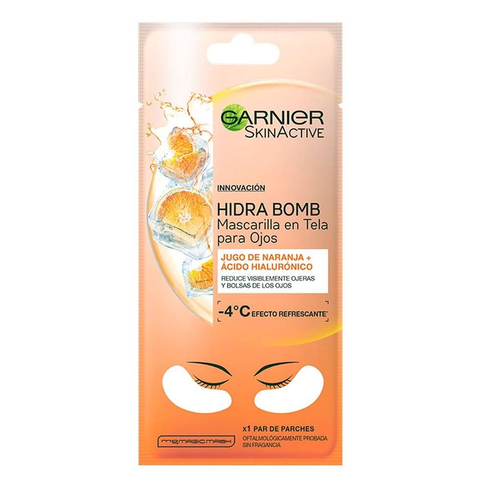 Garnier · Skinactive mascarilla en tela para ojos hidra bomb