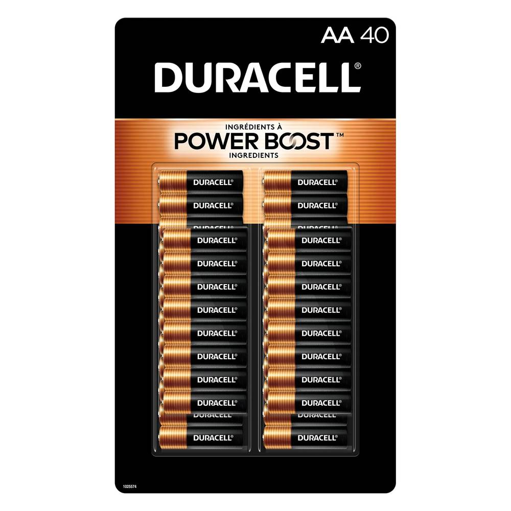 Duracell Power Boost Coppertop Alkaline Aa Batteries (40 ct)