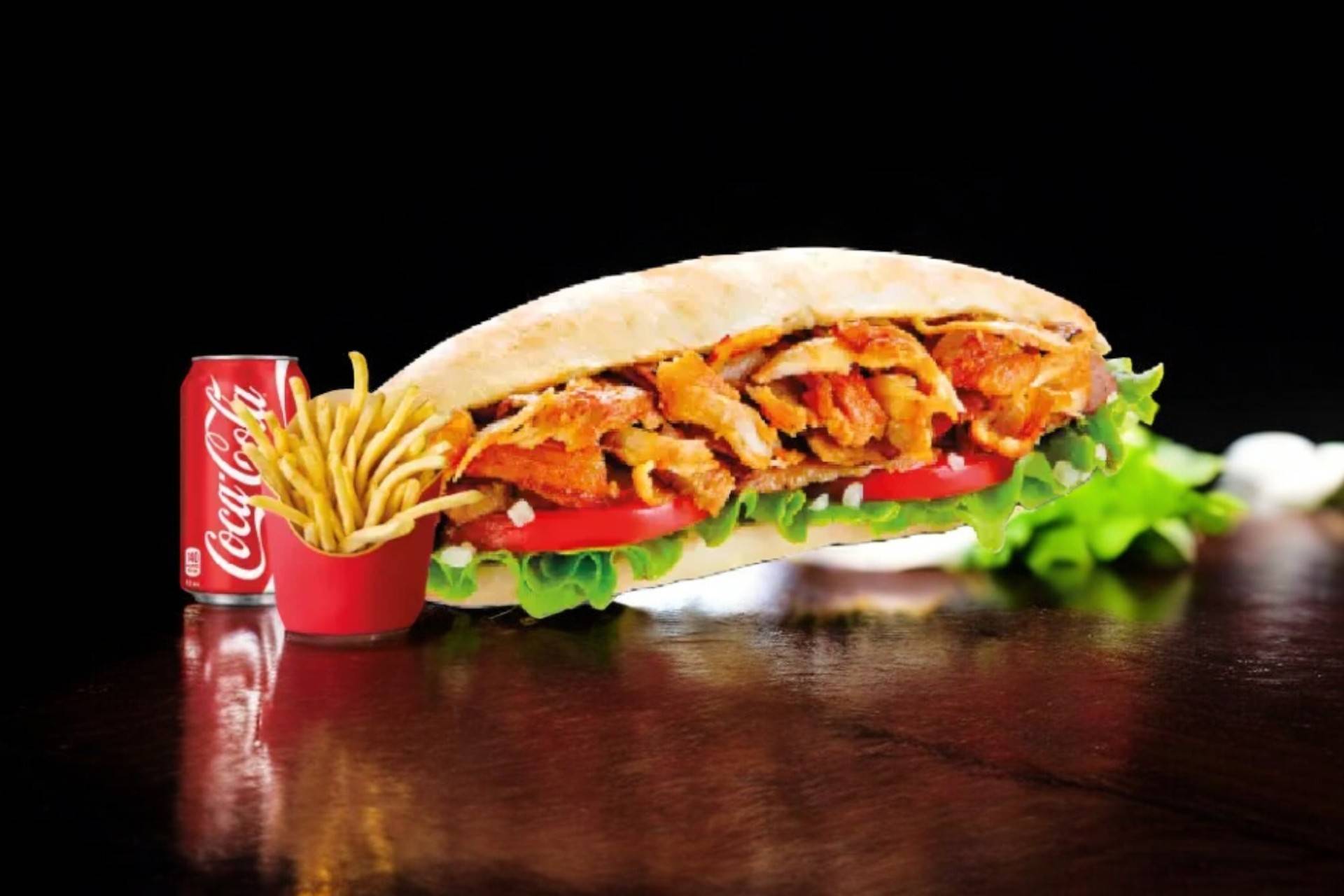 Menu sandwich kebab🌮🍟 🥤