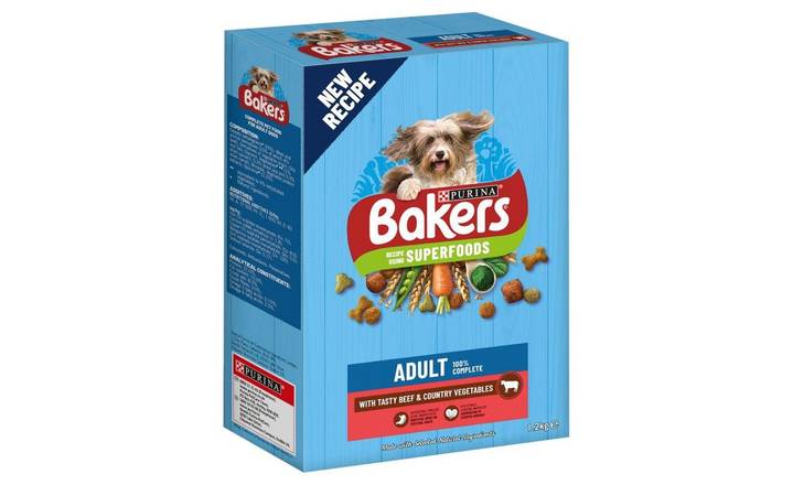 Bakers Adult Beef with Vegetables Dry Dog Food 1.2kg (395547)