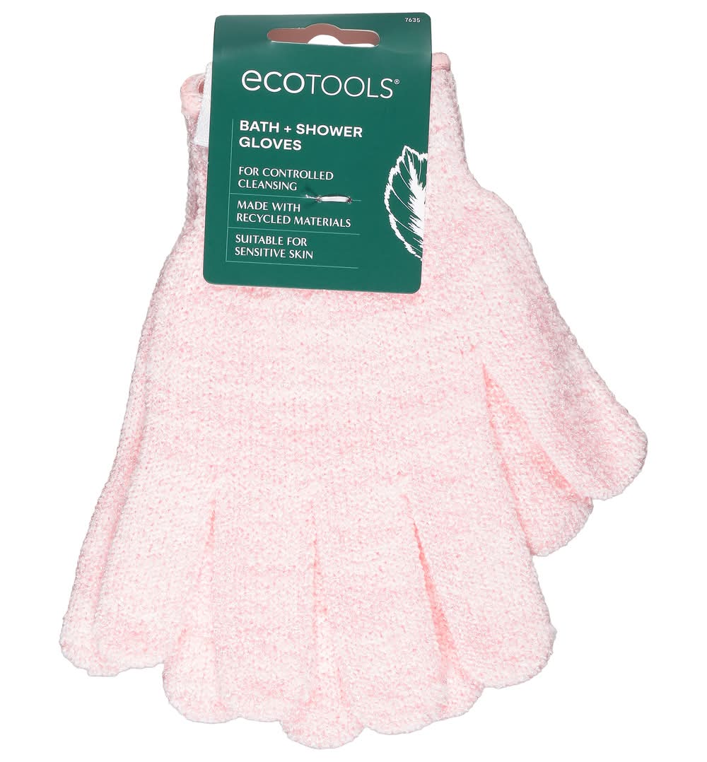 EcoTools Bath + Shower Gloves, Pink