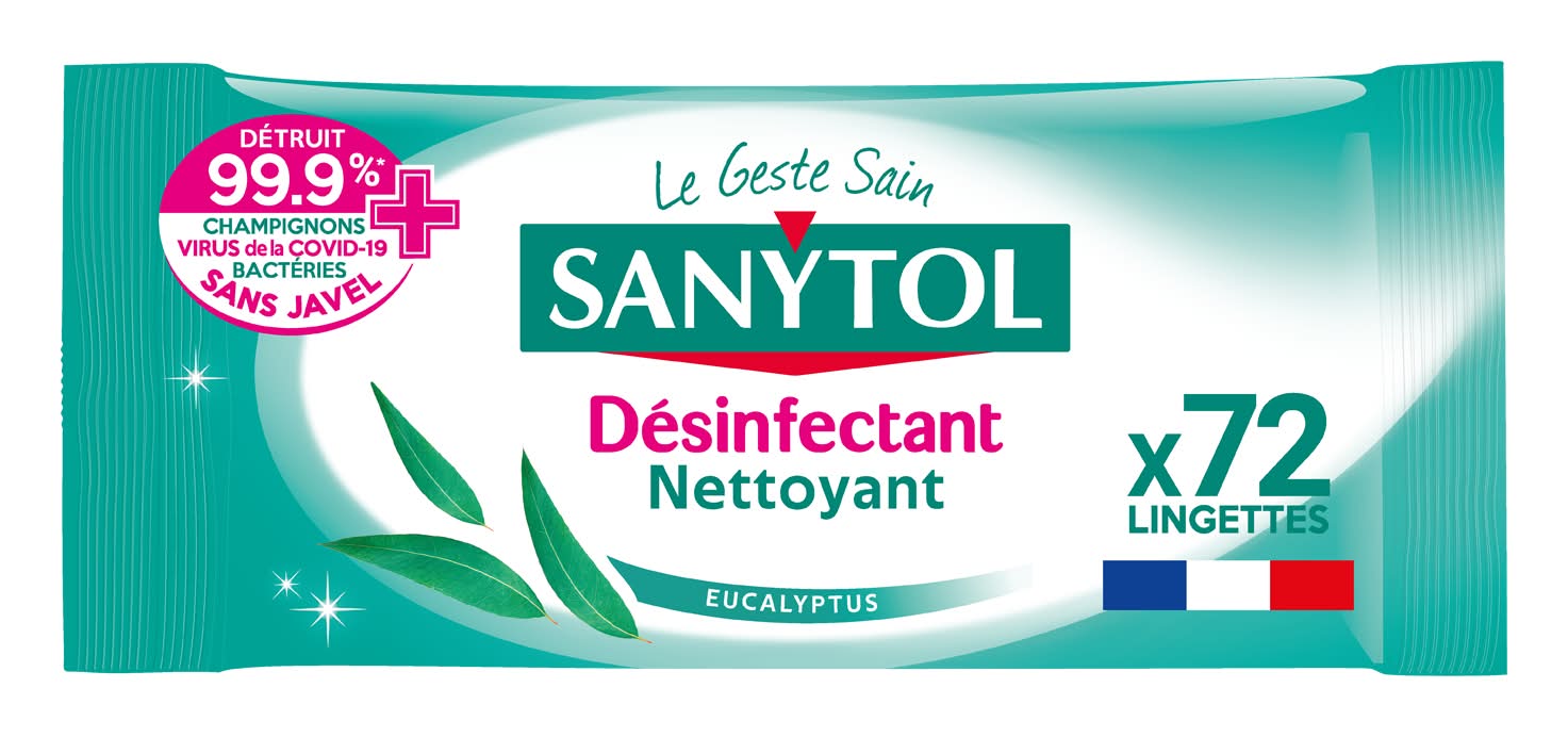 Sanytol - Lingettes désinfectantes (72)