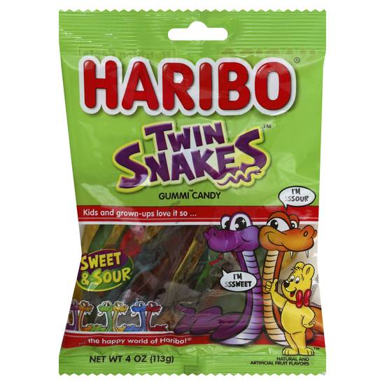 Haribo Twin Snakes (4 oz)