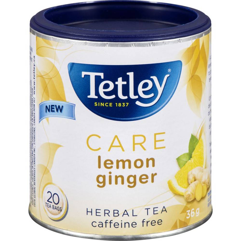 Tetley Tea, Lemon Ginger (40 g)