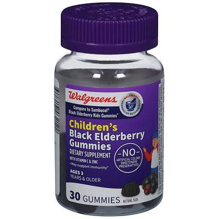 Walgreens Children's Elderberry Gummies (3.36 oz)