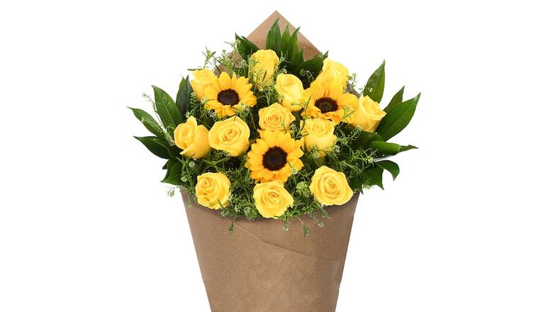 Bloom Haus™ 12 Plus Rose Bouquet - Yellow