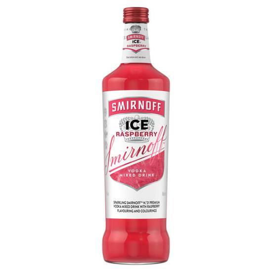 Smirnoff Ice Raspberry Ready To Drink Premix Bottle