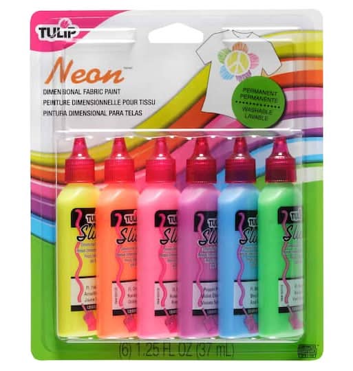 Tulip Dimensional Fabric Paint, Multicolor (6 ct)