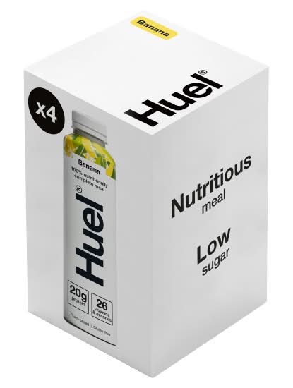 Huel Banana, Ready To Drink on the Go Meals Protein Drink (4 x 500ml)