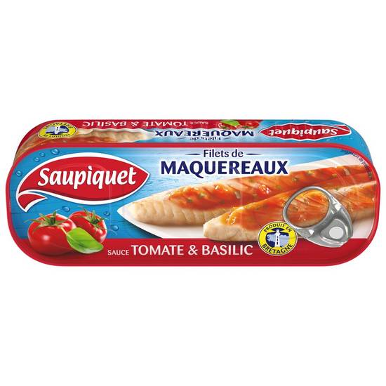 Filets de maqueraux tomates basilic Saupiquet 169g