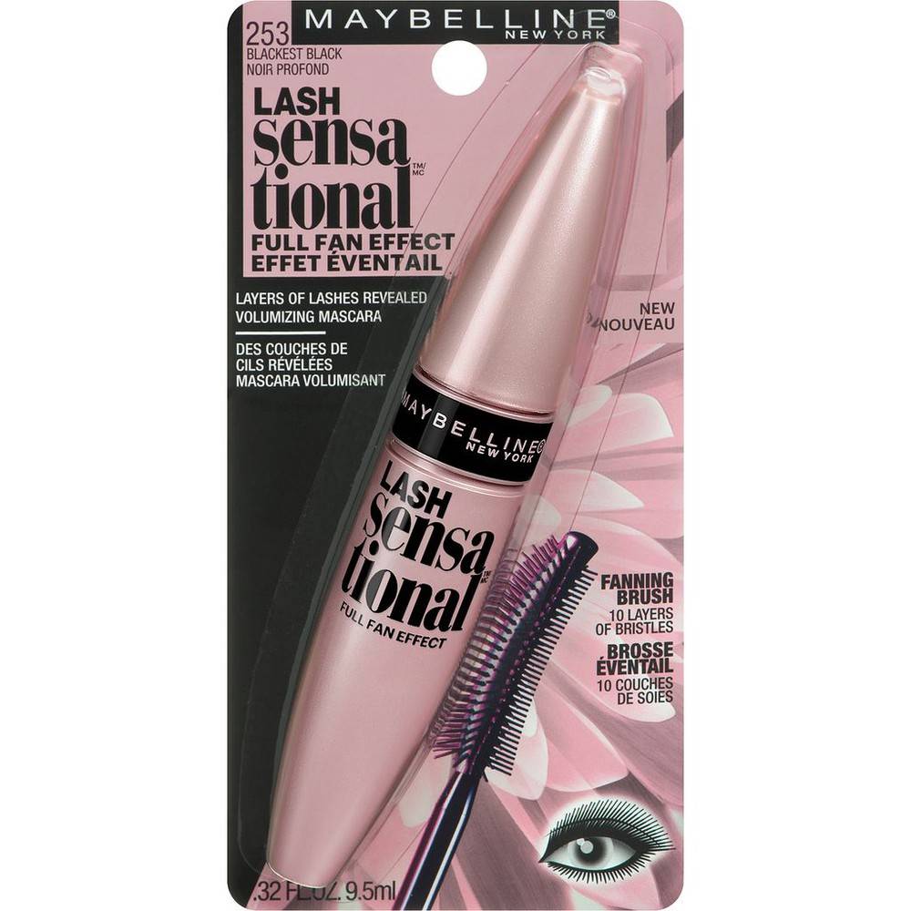 Maybelline Lash Sensational Mascara Blackest Black (10 g)