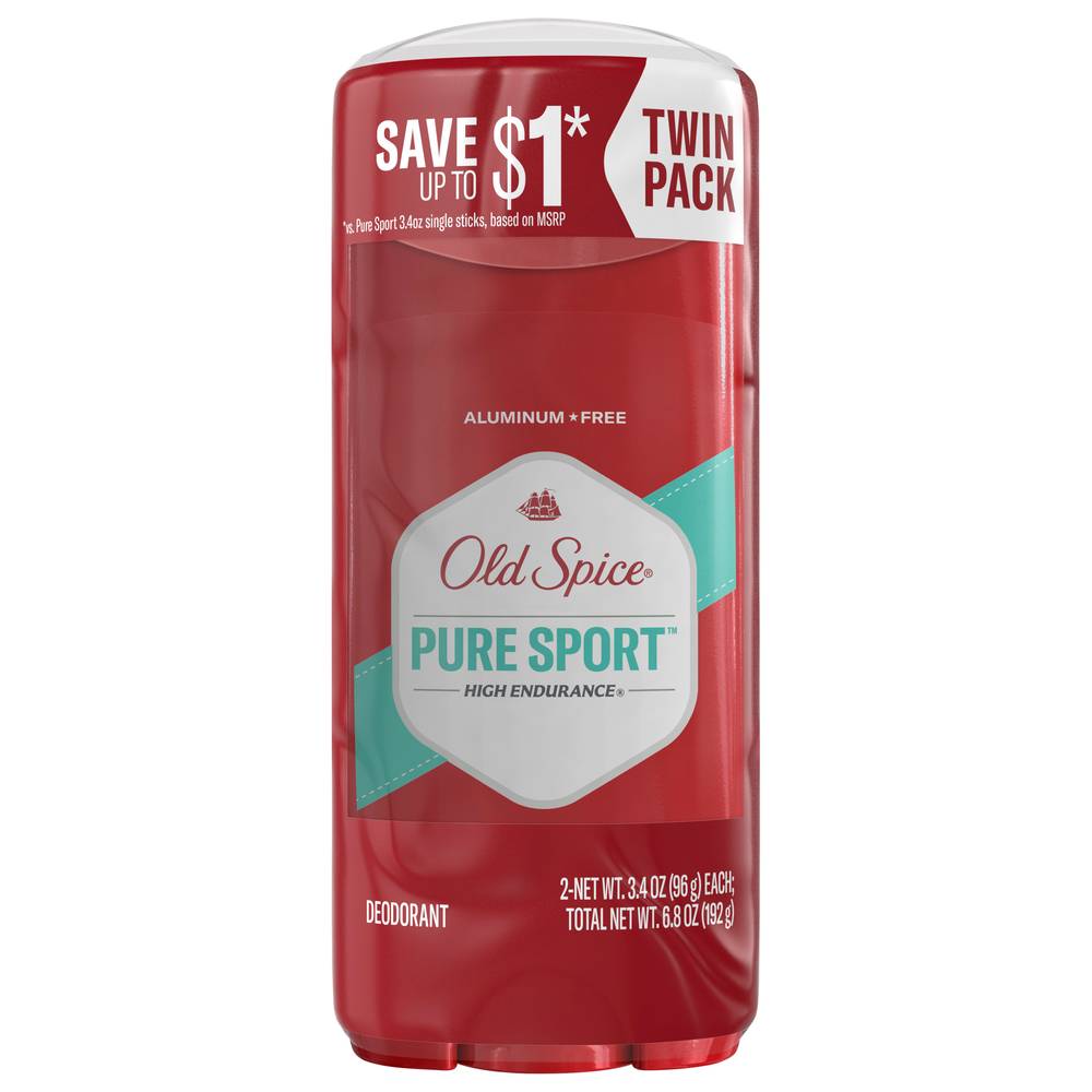 Old Spice Pure Spor Deodorant Twin pack